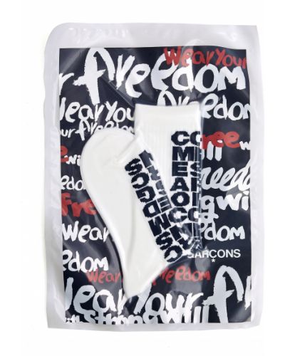 Носки с надписью Comme Des Garçons, белые