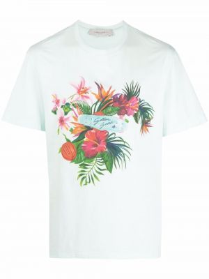 Trykt floral t-skjorte Golden Goose