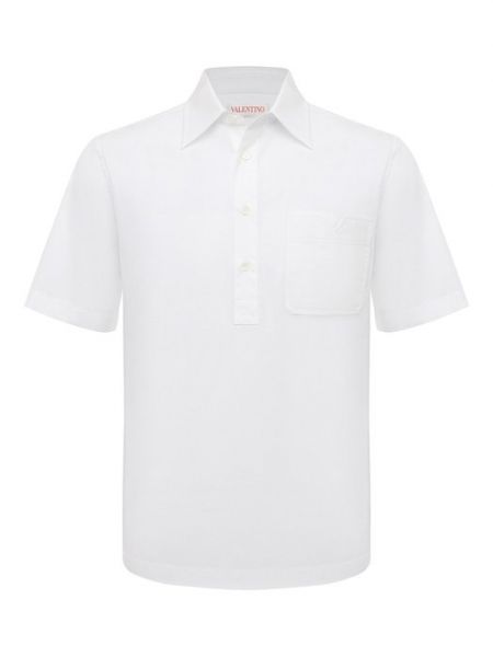 Белая хлопковая рубашка Valentino