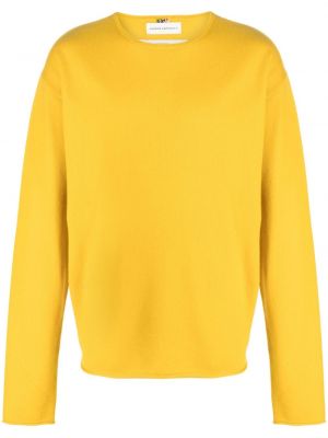 Kašmírový sveter s okrúhlym výstrihom Extreme Cashmere žltá