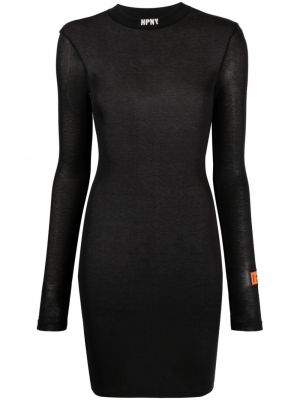 Μάξι φόρεμα με κέντημα Heron Preston μαύρο