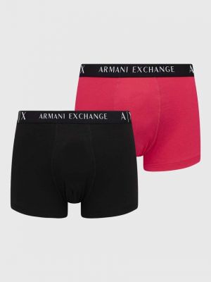 Боксерки Armani Exchange розово