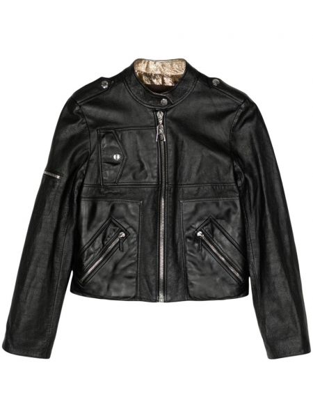Duga jakna s patentnim zatvaračem Louis Vuitton Pre-owned crna