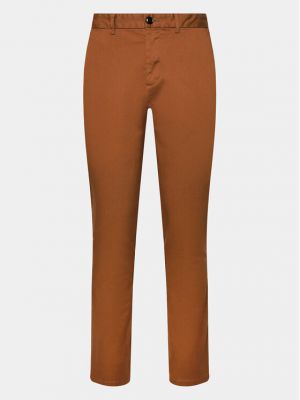 Pantalon chino slim Sisley marron