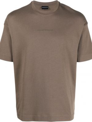 T-shirt Emporio Armani brun