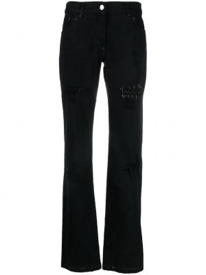 Панталон с протрити краища Dolce & Gabbana Pre-owned черно