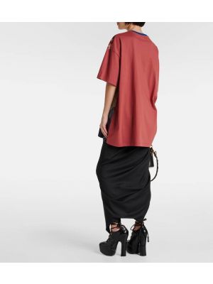 T-shirt en coton oversize Vivienne Westwood marron