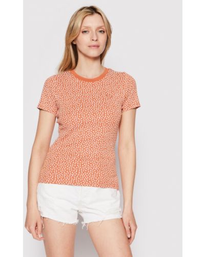 Oranžové slim fit tričko Levi's