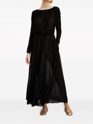 Průsvitné šaty La Doublej černé