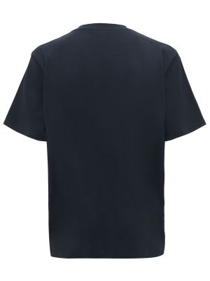 Camiseta con bordado de algodón Jw Anderson azul