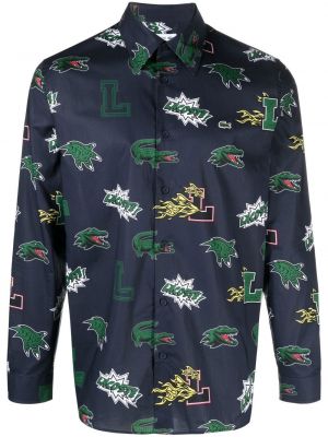 Långärmad t-shirt Lacoste blå