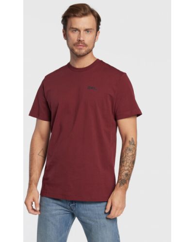 Jack Wolfskin Póló Essential 1808382 Bordó Regular Fit