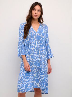 Viskózové letní šaty Kaffe - modrá