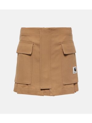 Pantalones cortos cargo de algodón Sacai beige