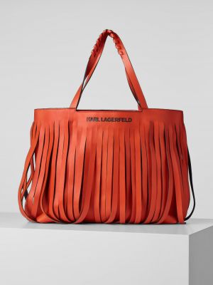 Shopper kabelka s třásněmi Karl Lagerfeld