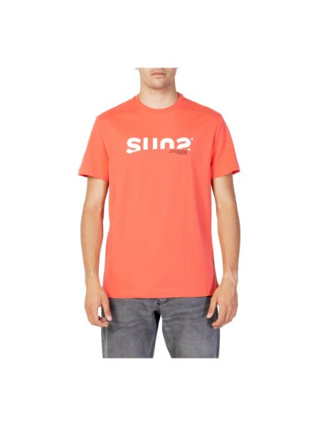 T-shirt mit rundem ausschnitt Suns rot