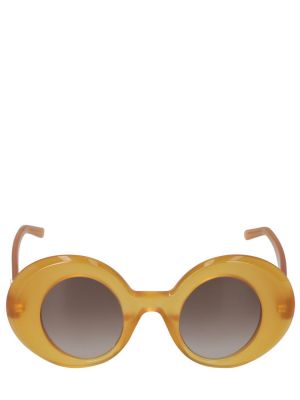 Okulary przeciwsłoneczne oversize Loewe żółte