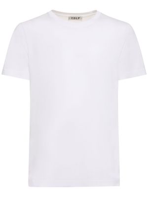 Lyocellové bavlnené tričko Cdlp biela