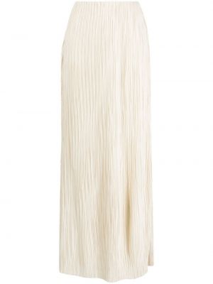 Plisovaná dlhá sukňa Rachel Gilbert biela
