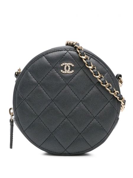 Runde tasche mit perlen Chanel Pre-owned schwarz