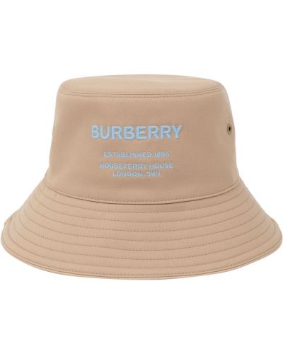 Памучна шапка бродирана Burberry