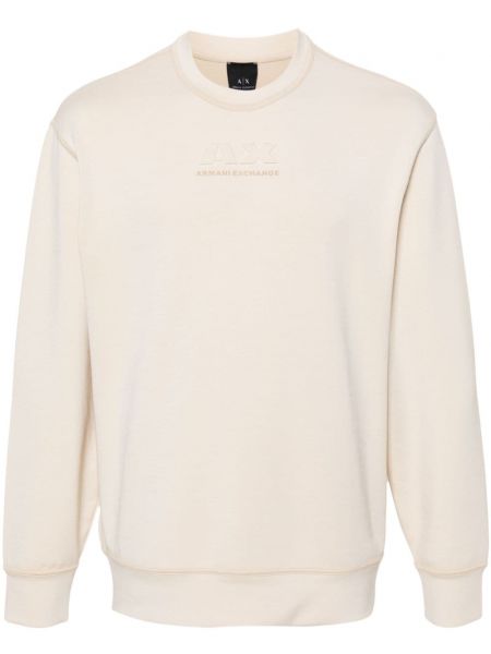 Jersey langes sweatshirt Armani Exchange beige