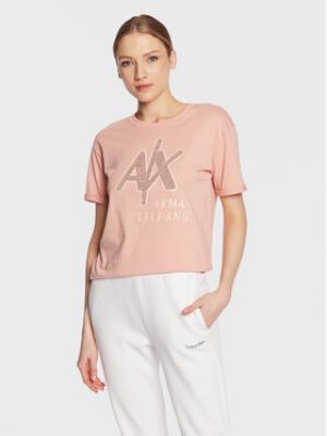 Koszulka Armani Exchange różowa