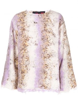 Pull en tricot à motif dégradé Vitelli violet