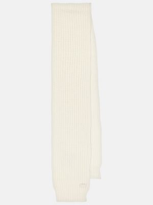 Кашемировый шарф Saint Laurent белый