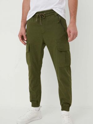 Памучни панталон Alpha Industries зелено