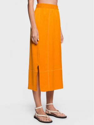 Midi sijonas American Vintage oranžinė