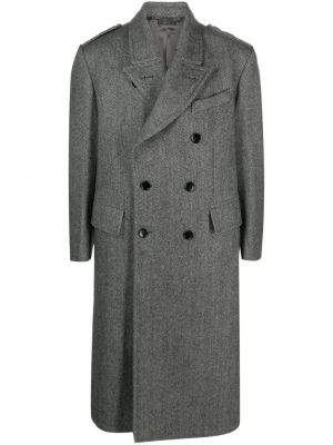 Vlnený kabát so vzorom rybej kosti Tom Ford