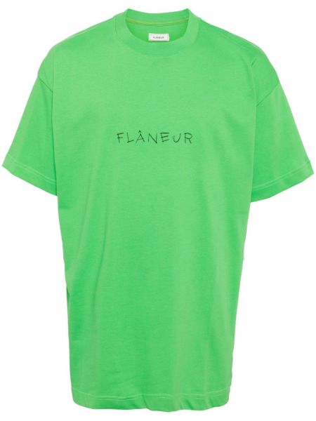 Kokvilnas t-krekls Flâneur zaļš