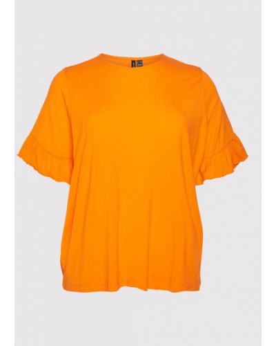 Blúz Vero Moda Curve narancsszínű