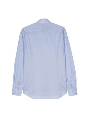 Camisa de algodón Corneliani azul