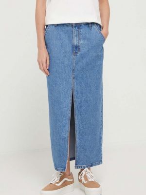 Spódnica jeansowa Abercrombie & Fitch niebieska