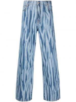 Voľné džínsy s potlačou s abstraktným vzorom John Richmond