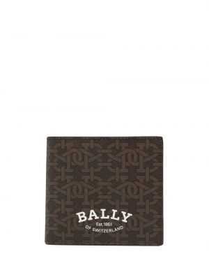 Πορτοφόλι με σχέδιο Bally καφέ