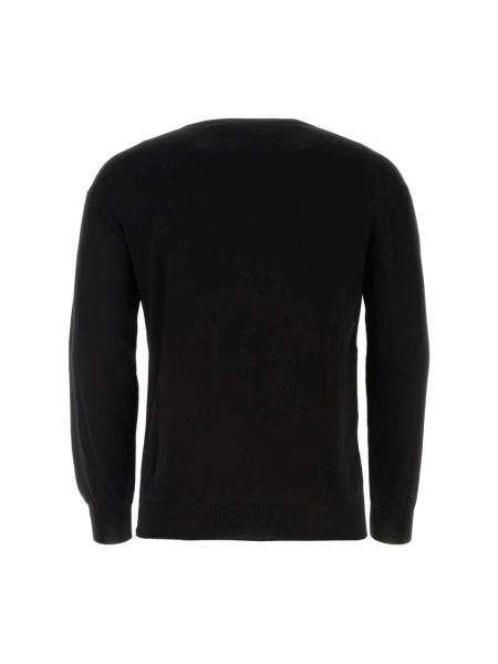 Sudadera de algodón de tela jersey Moschino negro