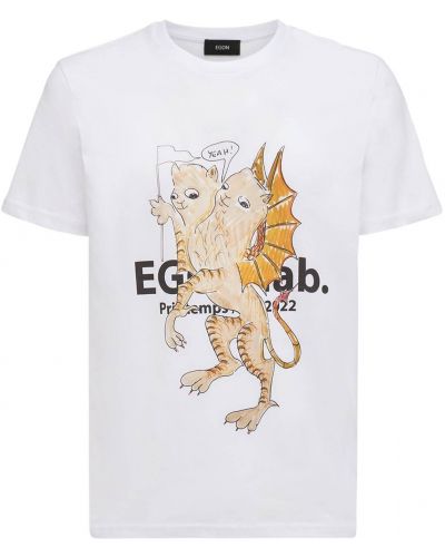 Maglietta con stampa Egonlab, bianco