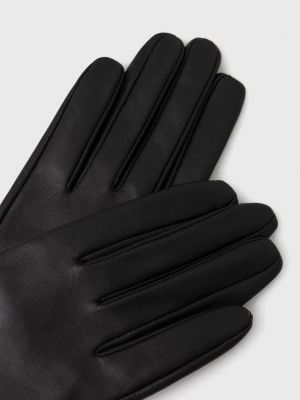 Черные кожаные перчатки Medicine