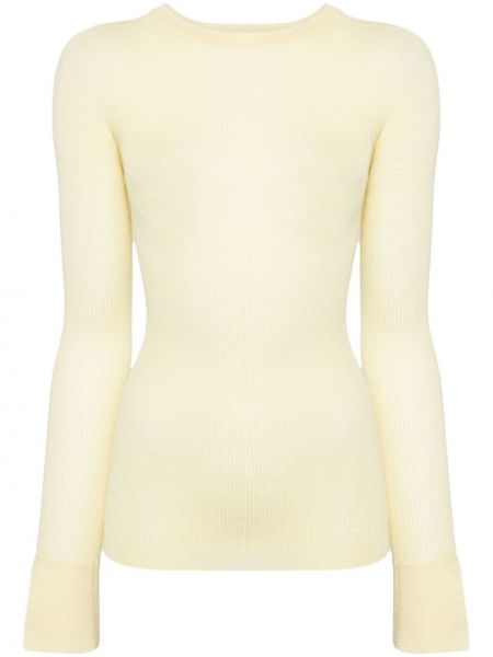 Pullover mit rundem ausschnitt Sa Su Phi gelb