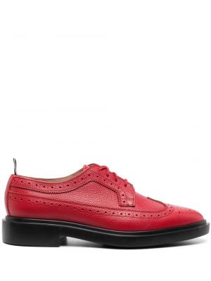 Pantofi oxford din piele Thom Browne roșu