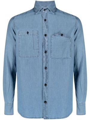 Camisa vaquera con botones Glanshirt azul