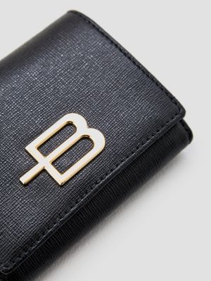 Чорний шкіряний гаманець Baldinini