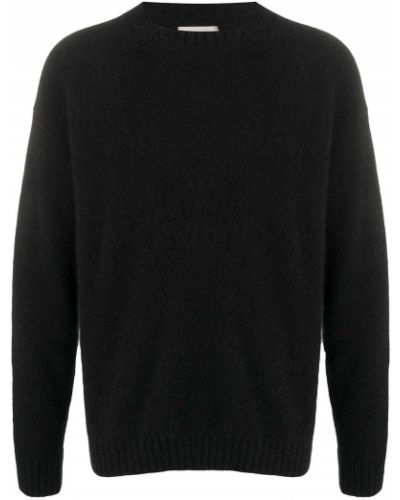 Jersey de tela jersey de cuello redondo Laneus negro