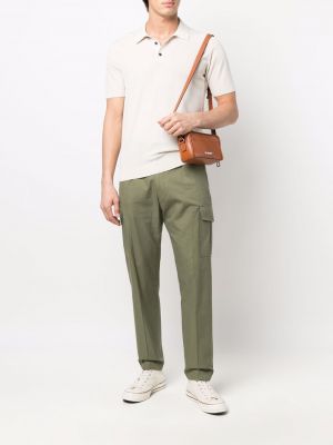 Bavlněné cargo kalhoty Paul Smith zelené