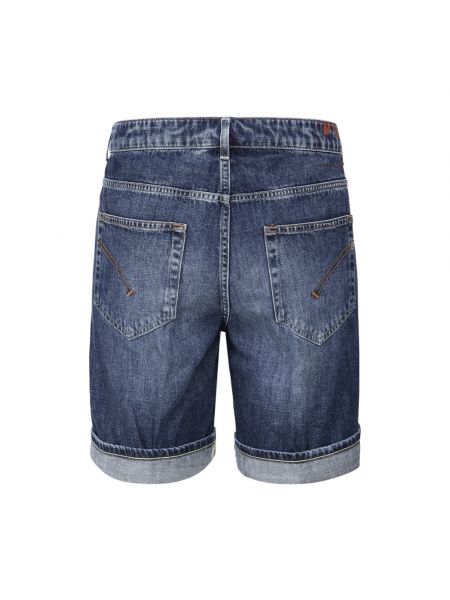 Pantalones cortos vaqueros con cremallera de algodón con bolsillos Dondup azul