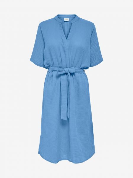 Modré šaty se zavazováním Jacqueline de Yong Theis - XS Jdy