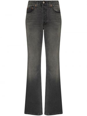 Bavlnené bootcut džínsy Re/done čierna